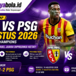 Prediksi Lens vs PSG 17 Agustus 2026: Les Parisiens Diunggulkan, Duel Juara Diprediksi Ketat