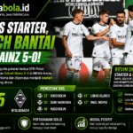 Kevin Diks Jadi Kapten, Gladbach Hancurkan Schott Mainz 5-0 di DFB-Pokal