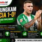 Pablo García Jadi Pahlawan, Real Betis Bungkam Valencia 1-0 di Mestalla