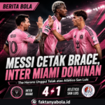 Messi Menggila! Brace di Babak Pertama Antar Inter Miami Unggul Telak atas Atlético San Luis