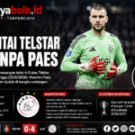 Ajax Hajar Telstar 4-0, Maarten Paes Kembali Duduk di Bangku Cadangan