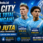 Gila! Manchester City Habiskan Rp7,8 Triliun untuk Tiga Gelandang dalam Satu Bursa Transfer