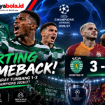 Sporting Comeback! Galatasaray Tumbang 1-3 di Liga Champions 2026/27