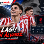 Julián Álvarez Tampil Menjanjikan di Anfield, Jadi Kreator Gol Atlético Madrid